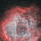 Un detalle de la Nebulosa Rosetta (foto completa en el interior).